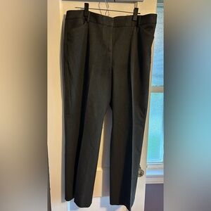 Dark gray Talbots straight leg dress trouser. Heavier weight. Beautiful drape.